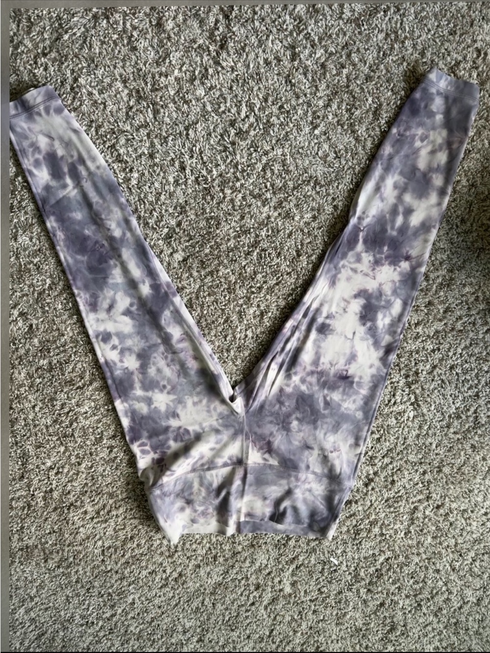lululemon athletica Tie-Dye Purple & White Leggings